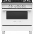 Fisher & Paykel - 4.9 Cu. Ft. Freestanding Gas Convection Range - White