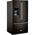 KitchenAid - 27 Cu. Ft. French Door Refrigerator - Black stainless steel
