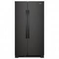 Whirlpool - 25.1 Cu. Ft. Side-by-Side Refrigerator - Black-6581005