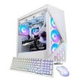 iBUYPOWER - Slate Gaming Desktop PC -Intel Core Ultra 9 285, NVIDIA GeForce RTX 5070 12GB, 32GB DDR5 RGB,1TB SSD - White-- 663056