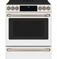 Café - 5.7 Cu. Ft. Slide-In Electric Induction Convection Range - Matte White
