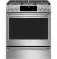 Café - 5.6 Cu. Ft. Slide-In Gas Convection Range, Customizable - Stainless Steel