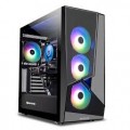 iBUYPOWER - SlateMR Gaming Desktop - i7-11700F - 16GB Memory - AMD Radeon RX 6600 XT - 480GB SSD - Black