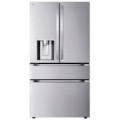 LG - Counter-Depth MAX 20.2 Cu. Ft. French Door Smart Refrigerator with Dual Ice - PrintProof Stainless Steel