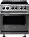 Viking - 5 Series 4.7 Cu. Ft. Freestanding Electric Induction Range - Damascus Gray