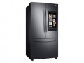 Samsung - 28 cu. ft. 3-Door French Door Refrigerator with Family Hub™ - Fingerprint Resistant Black Stainless Steel
