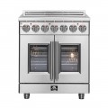 Forno Appliances - Massimo 4.32 Cu. Ft. Freestanding Electric Range with French Doors
