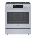 Bosch - Benchmark Series 4.8 Cu. Ft. Slide-In Gas Convection Range with Self-Cleaning - Stainless Steel