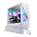 iBUYPOWER - Slate Gaming Desktop PC- Intel Core Ultra 7 265F,NVIDIA GeForce RTX 5060Ti 8GB,32GB DDR5 RGB,2TB SSD - White