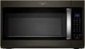 Whirlpool - 1.9 Cu. Ft. Over-the-Range Microwave with Sensor Cooking - Black stainless steel