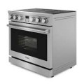 Thor Kitchen - 6.0 Cu. Ft. Freestanding Electric Convection Range - Silver
