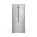 Gordon Ramsay Series by Thor Kitchen 20.3 Cu. Ft. Counter Depth Refrigerator with Bronze Hardware - Stainless steel