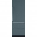 Sub-Zero - Designer 15.6 Cu. Ft. Bottom-Freezer Built-In Refrigerator - Custom Panel Ready