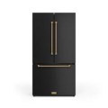 Gordon Ramsay Series by Thor Kitchen 20.3 Cu. Ft. Counter Depth Refrigerator with Bronze Hardware - Black