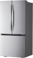 LG - Counter-Depth MAX 21 Cu. Ft. French Door Smart Refrigerator with Ice - Stainless Steel