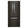Whirlpool - 22 cu. ft. French Door Refrigerator with Humidity-Controlled Crispers - Black Stainless Steel