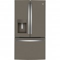 GE - 22.1 Cu. Ft. French Door Counter-Depth Refrigerator - Slate
