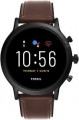 Fossil  Gen 5 Smartwatch 44mm Stainless Steel - Black with Brown Leather Band