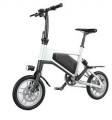 Glarewheels - X5 Electric Bike Urban Fashion Foldable w/20 mile Operating Range with pedal assist & 15mph Max Speed - Black